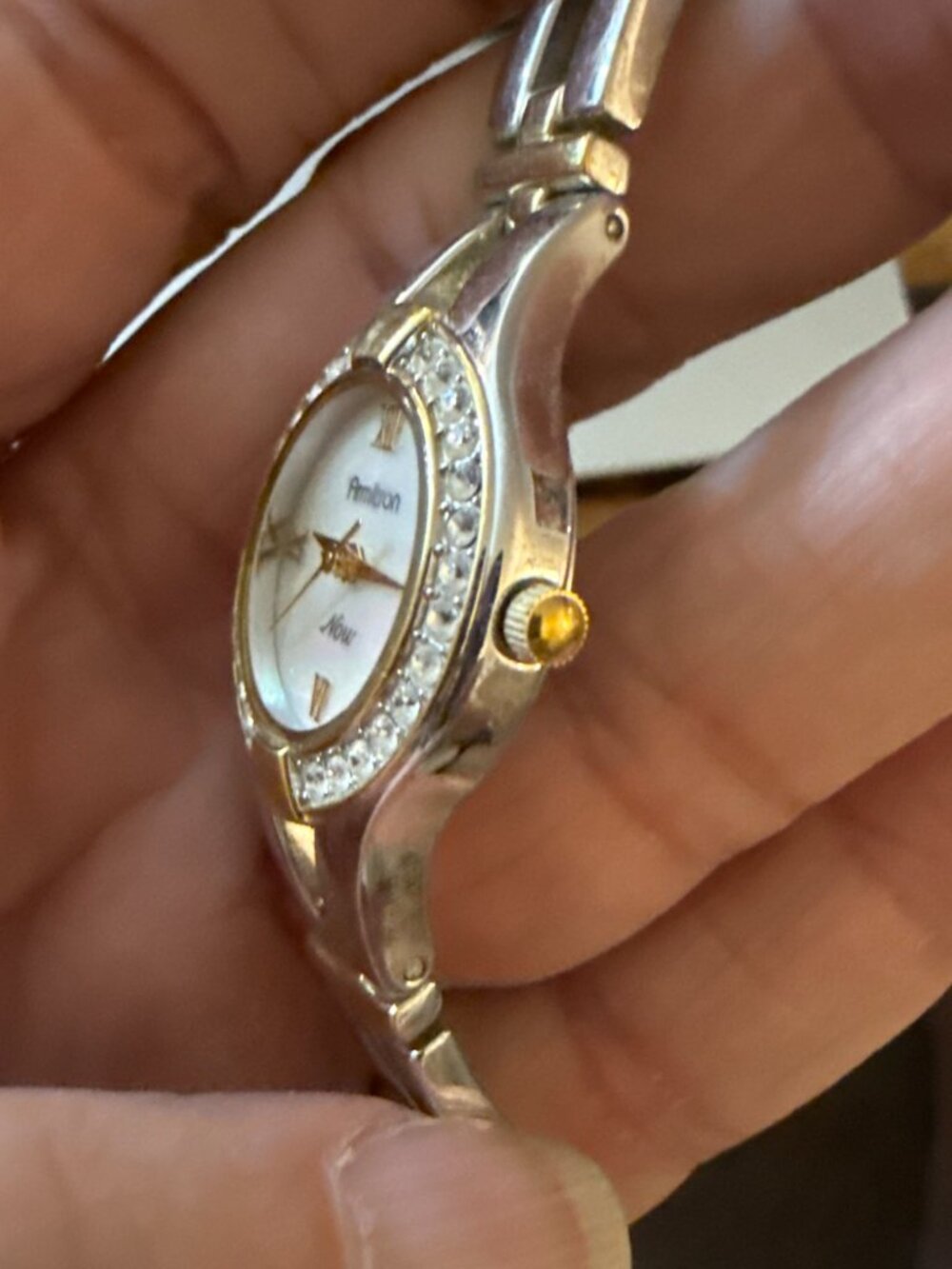 Armitron Now Two-Tone Watch Rhinestone Bezel - Picture 3 of 5